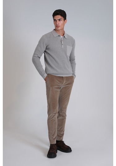 Lufian Onka Spor Erkek Chino Pantolon Slim Fit Bej Bej 112190309100550 Bej