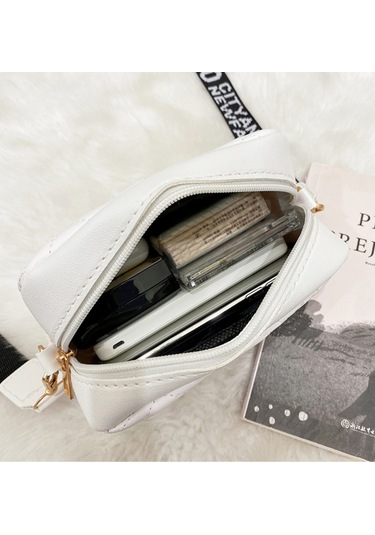 Tenfowee Kahverengi Çapraz Askılı Küçük Kare Çanta - Dalgalı Dikiş Desenli, Telefon Ve Cüzdan Taşıma Kabiliyetli, 17x6x12cm, 105g