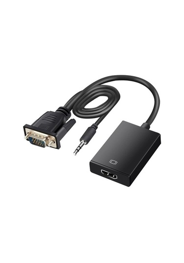 G-537k Vga To Hdmı Çevirici Adaptör Ses Girişli