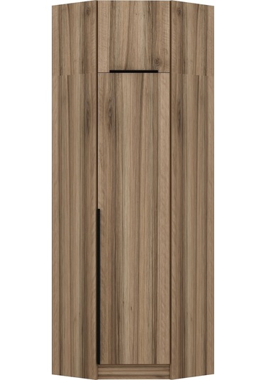 Kale 1 Kapaklı Köşe Dolap + Yüklük Dore Dore Plus 255cm Ceviz