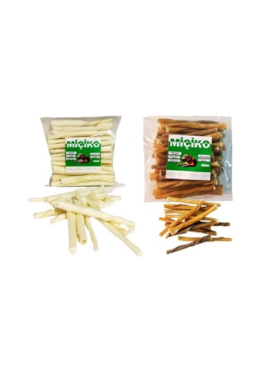 2 X 50li Sütlü Ve Naturel Burgu Ödül Çubuğu Ve Çiğneme Kemiği 8-10cm