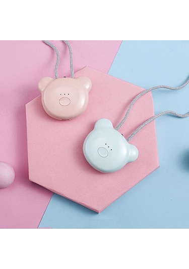 Çocuklar İçin Mini Ayı Tarzı Boyun Formaldehit Negatif İyon Pm2.5 Temizleme Hava Temizleme Cihazı Pembe