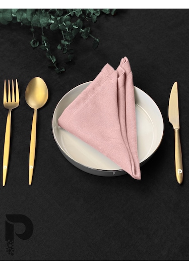 Buğulu Gül Kumaş Peçete Daily Serisi Kadife Görünümlü Buğulu Gül Diğer