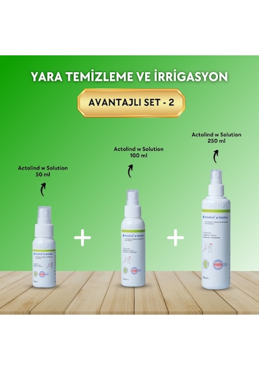 Actolind W Solution Yara Solüsyonu 250 ML + 100 ML + 50 ML