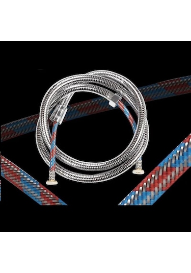 Mayaglory Çelik Örgülü 360 Derece Dönme Özellikli Dolanmaz Duş S Diğer