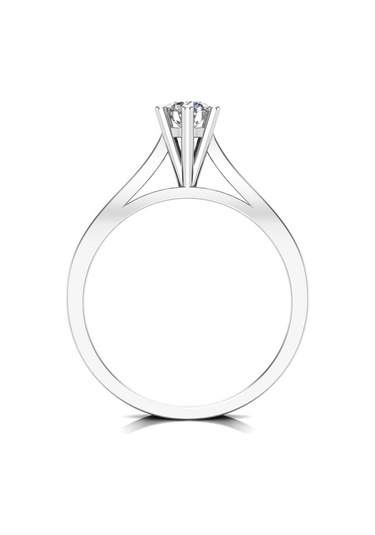 0,40 Karat F Renk Uluslararası Sertifikalı Pırlanta Tektaş Yüzük (464659359)