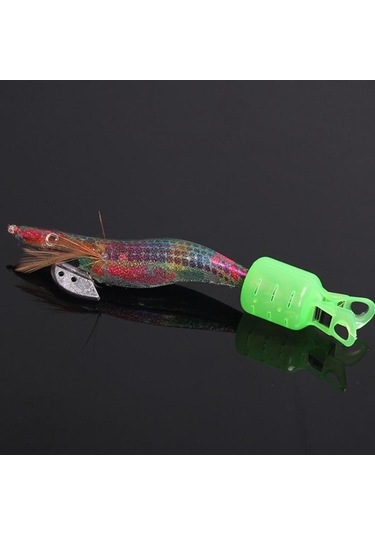 Electric Suntek 10x Kalamar Jig Kanca Koruyucu Balıkçılık Jigs - Karides Balıkçılığı İçin Kancayı Koru