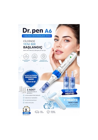 Dr. Pen A6 Kablosuz ve Kablolu Dermapen Cihazı İthalatçı Garantili