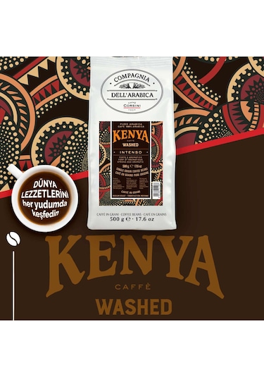Caffe Corsini Kenya %100 Arabica Çekirdek Kahve 250 G