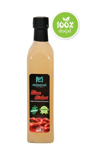 %100 Ev Yapımı Katkısız Elma Sirkesi 500ml
