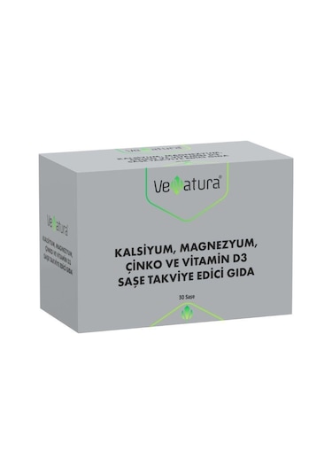 Venatura Kalsiyum, Magnezyum, Çinko Ve Vitamin D3 30 Saşe