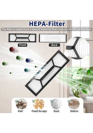 Xiaaokeji Eufy Omni S1 Pro Robot Süpürge Yedek Parçaları Ana Fırça İçin 17 Adet