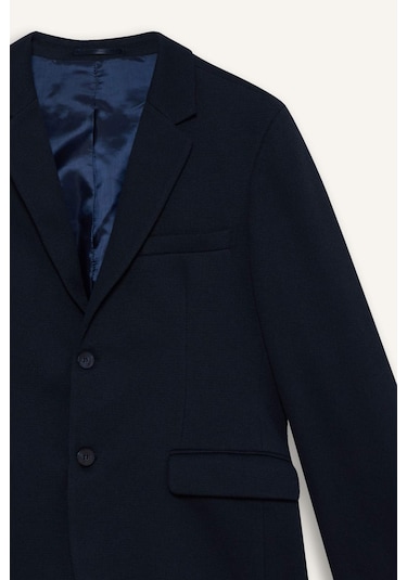 Defacto Slim Fit Dar Kesim Blazer Ceket F7690ax25aunv64 Lacivert Defacto Slim Fit Dar Kesim Blazer Ceket F7690ax25aunv64 Lacivert