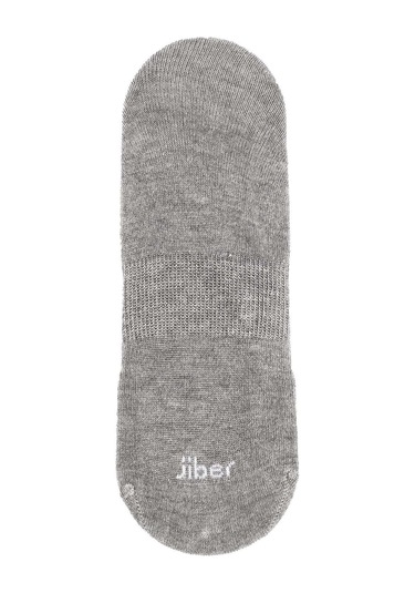 Jiber Erkek Bambu Babet Çorap 7001- 12 Adet Gri Melanj