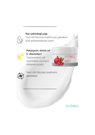 Yoğun Nemlendirici Yüz Kremi & Pomegranate Intense Moisturizing Face Care Cream 50ml
