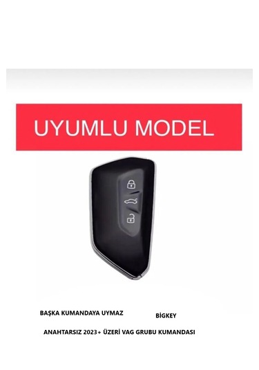 Volkswagen Yeni Golf 8 Passat B9 Superb Anahtar Koruma Kılıfı Siyah Renk