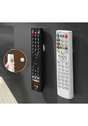 Mıknatıslı Çok Amaçlı Kumanda, Telefon Tutucu 2 Adet Beyaz