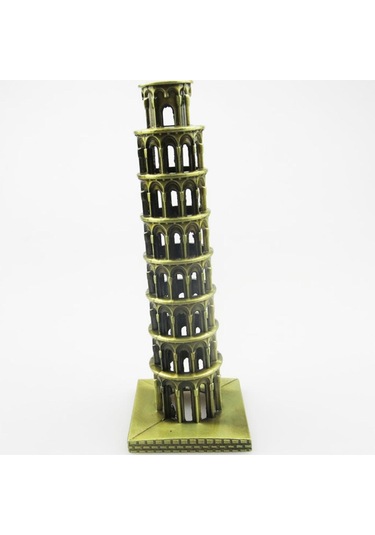 Homyl Vintage Metal Modeli İtalya Pisa Kulesi Bronz Heykeli Ev Tarif Edildiği Gibi