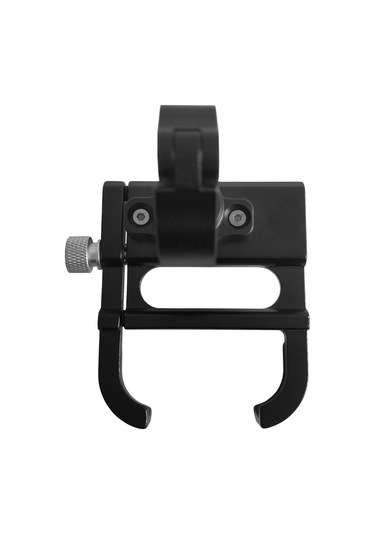 Bisiklet Telefon Montajı Alüminyum Alaşımlı Motosiklet 360 Derece Dönüşlü Telefon Tutucu - Siyah