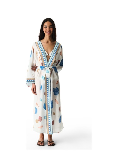 Penti Renkli Santorini Kimono Çok Renkli
