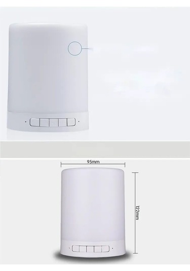 Newface CL-671 Şarjlı Dokunmatik Gece Lambalı Bluetooth 5.0 Hoparlör