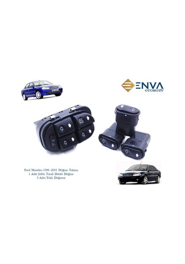 Ford Mondeo 1996 2001 Düğme Takımı Cam Açma Düğmeleri