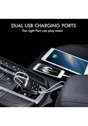 Teltree Araç İçi Bluetooth Fm Vericili Mp3 Çalar - Usb Ve Tf Kart Desteği İle Kablosuz Müzik Keyfi