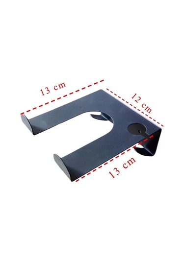 Ardini İster Kendinden Yapışkanlı İster Vidalı Fön Makinesi Tutucu Mat Siyah Mat Siyah