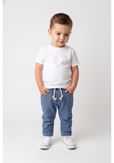 MiaBaby Bebek Müslin Pantolon Indigo