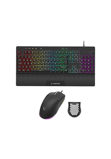 Rampage Eclipse Usb Rgb Q Gaming Klavye Mouse Seti