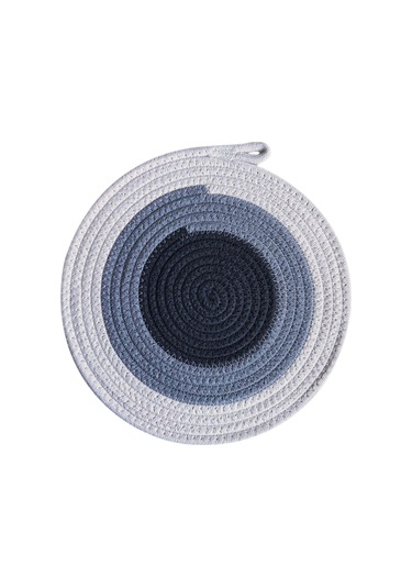 Suntek Çiftlik Evi Masa Mat Kaymaz Rustik Örgülü Yer Gri-30cm