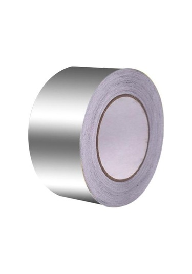 1 Rulo Isıya Dayanıklı Daha Kalın Alüminyum Folyo Yapışkan Bant Ev İçin Pratik Su Geçirmez Koli Bandı 5cm