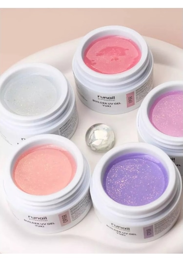 Runail Professional Protez Tırnak Jeli Uv Builder Gel Yki Pembe Lila 15gr. 8562