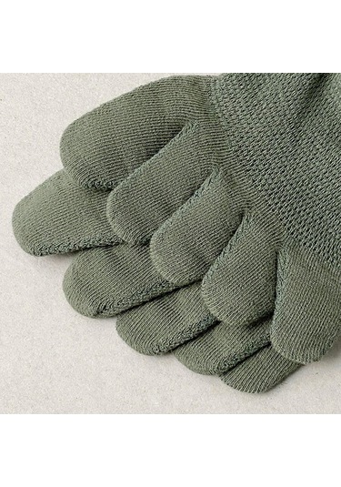 Homyl Koşu Sporları Için Beş Parmak Çorap Hafif Kaymaz İnce Yeşil