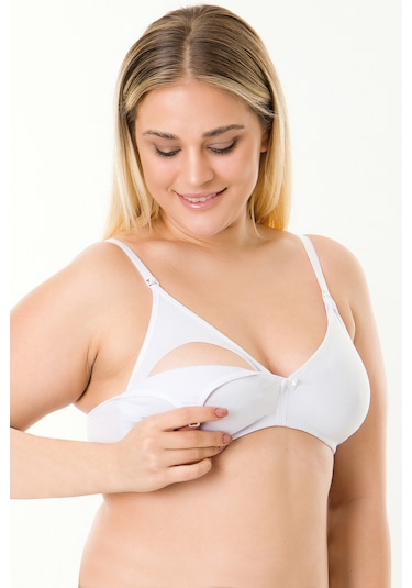 Parlingerie Çıkarılabilir Pedli Emzirme Sütyeni Beyaz
