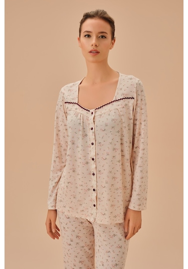 Suwen Young Mother Maskülen Pijama Takımı Sh25162660b334 Pembe