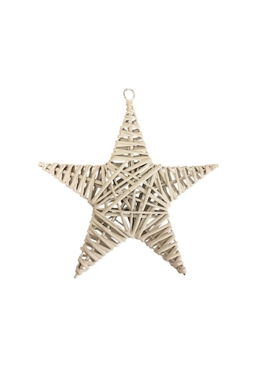 Dekoratif Yıldız Beyaz 20 Cm