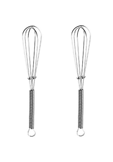 Sones 2 Adet Ev Tipi Manuel Yaylı Çırpıcı Elde Taşınabilir Paslanmaz Çelik Mini Çırpma Teli, Boyut: 7 İnç Diğer