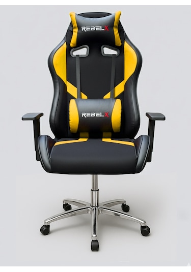 Oyuncu Koltuğu Basic Krom Ayak Sarı Renk