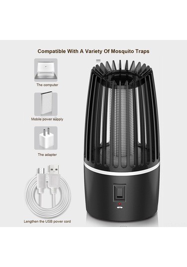 Shineyee Ev Ve Dış Mekan Kullanıma Usb Şarjlı Led Elektrik Şoklu Ateşleyici, Fiziksel Isıtıcı, 360 Mor Işık, Halka Korumalı, Gürültüsüz, 50-120 M²