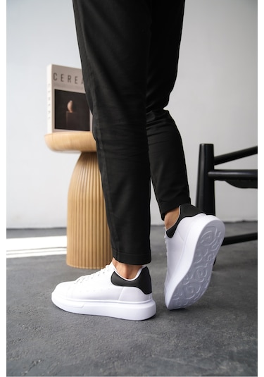 Daxors D0125 Günlük Ortopedik Erkek Sneaker Spor Ayakkabı Beyaz