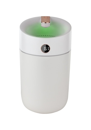 Rogfer 3l Büyük Kapasiteli Nemlendirici: Akıllı Ekran, Süper Sessiz, Çift Nano Sprey, Otomatik Kapanma Ve 7 Renkli Uyku Lambası Beyaz - Beyaz