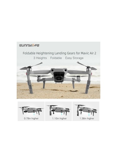 Dji Mavic Air 2 Katlanır Yükseltilmiş Ayak Koruyucu Iniş Takımı