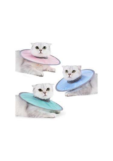 Hombey Kedi Ameliyat Sonrası Yalama Engelleme Kolye, Yumuşak Ribalı Yaka, Ayarlanabilir Çekmecik, Ye-meyve İçebilme Özelliği, Turkuaz M Ya001k071