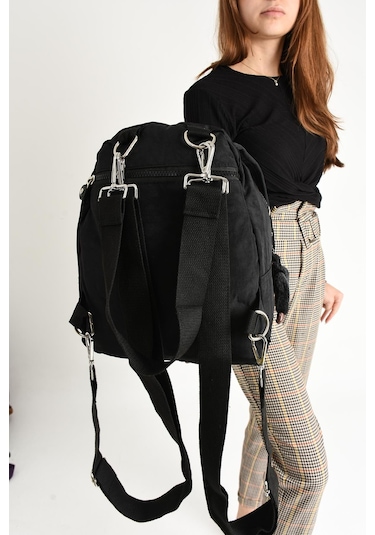 Ultra Hafif Kadın Sırt Ve El Çantası Siyah Model: 571-5a - Siyah