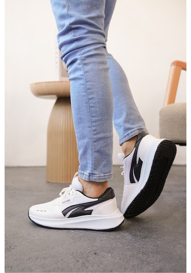 Daxors D0128 Günlük Ortopedik Erkek Sneaker Spor Ayakkabı Beyaz