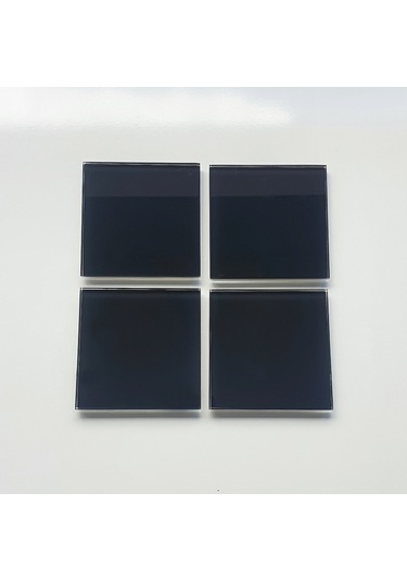 Decorita Cam Bardak Altlığı Düz Siyah 4'lü Takım 10 x 10 CM Siyah