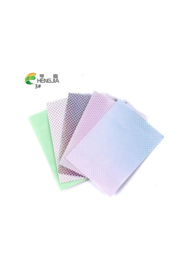 Hengjia Balıkçılık Araçları 5 Adet 7.3 Cm X 10 Cm Holografik Yapışkan Film Flaş Bant Cazibesi Yapma Fly Bağlama 3