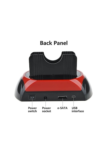 Usb 2.0 Harddisk Docking - Kart Okuyucu - Hdd Klonlama İde Sata