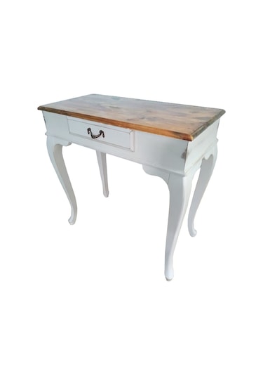 Masifart Pine 80 Cm Çekmeceli Dresuar Çam Tablalı Makyaj Masası Çam